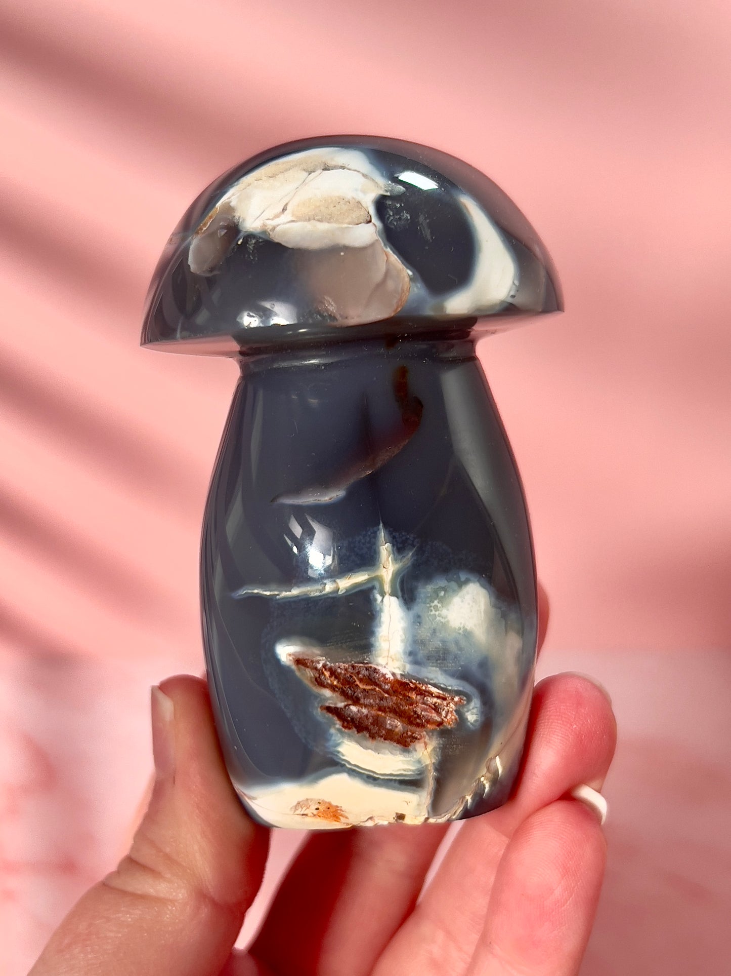 Orca Agate Mushroom