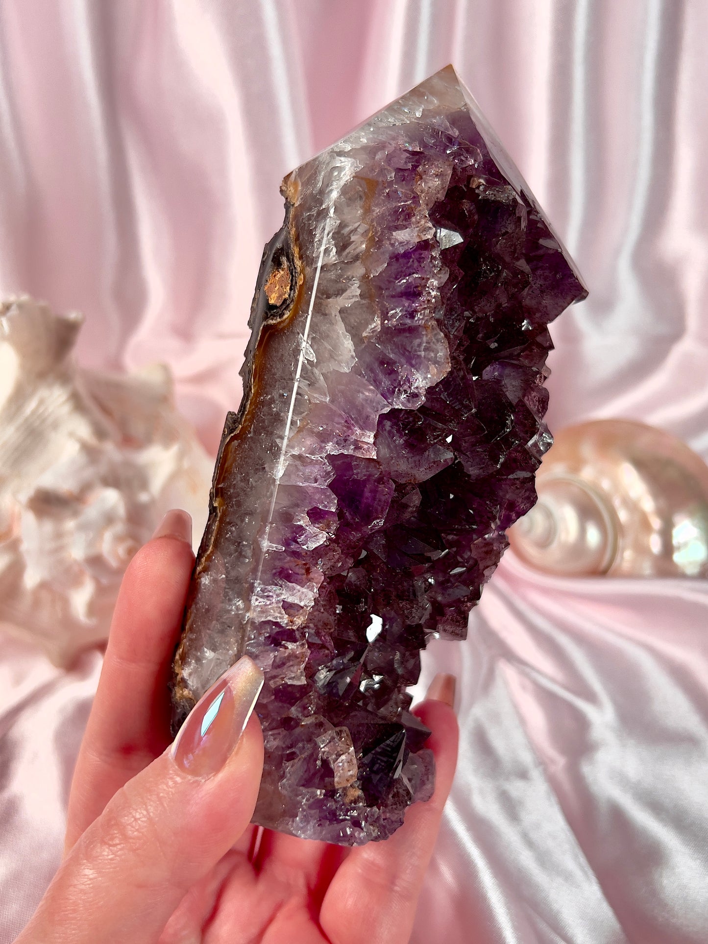 Large Dark Amethyst Tower from Brazil