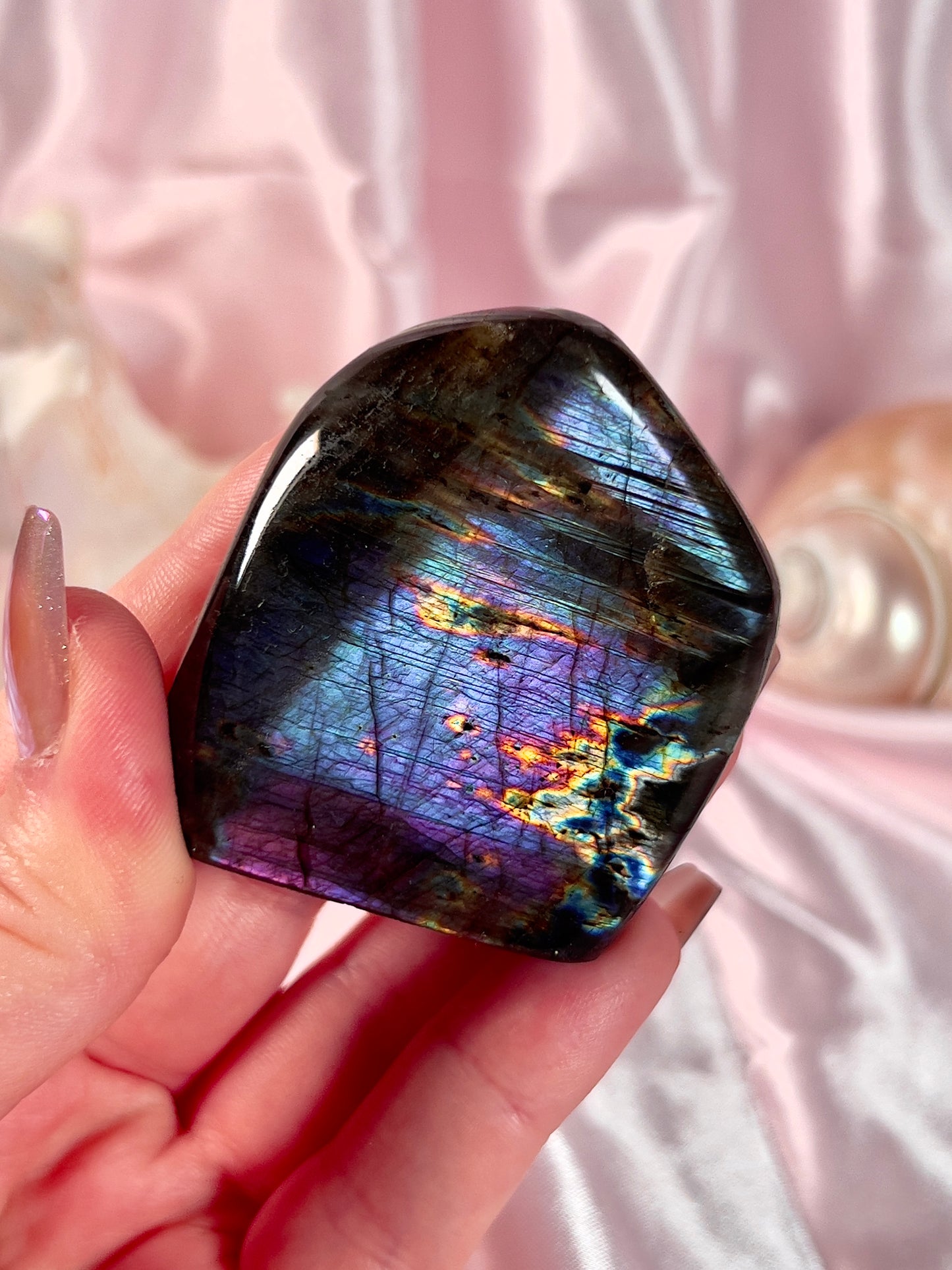 Purple and Blue Labradorite Freeform