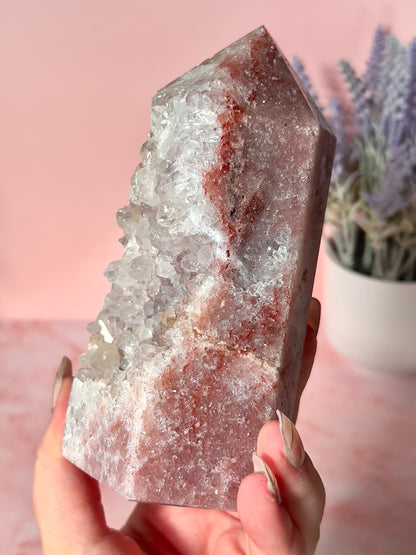 Statement Pink Amethyst Tower