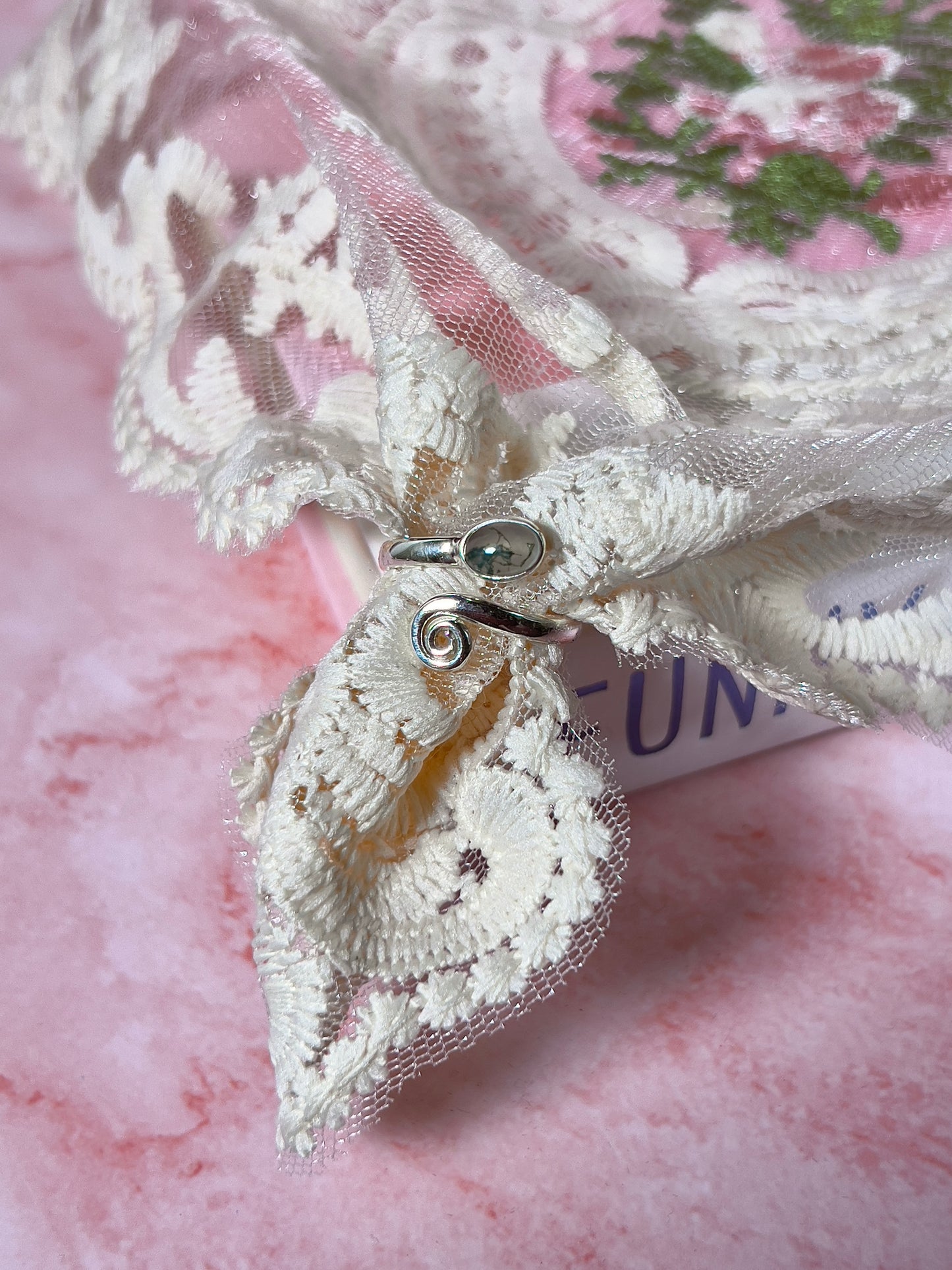 Moss Agate Ring Size 8