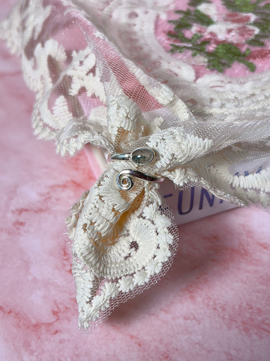 Moss Agate Ring Size 8