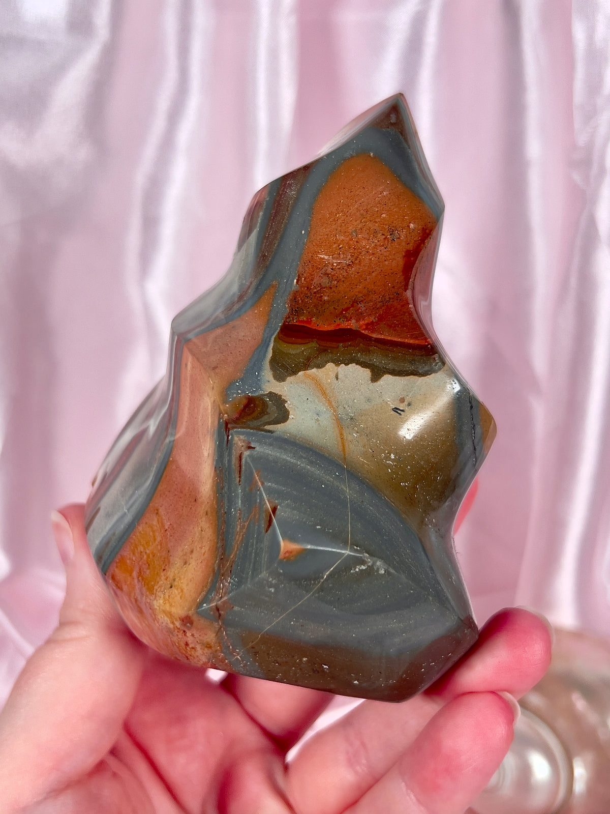 Funky 70's Polychrome Jasper Flame