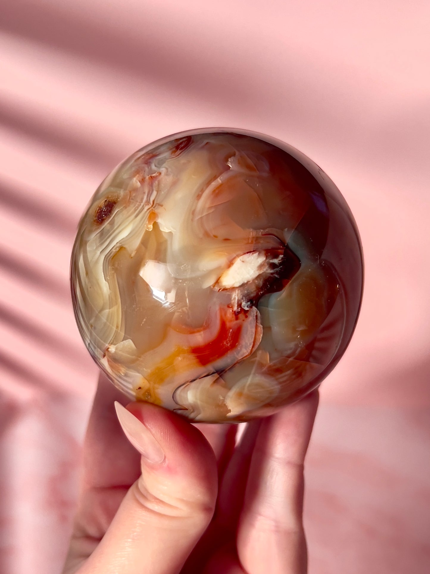 Funky Carnelian Sphere