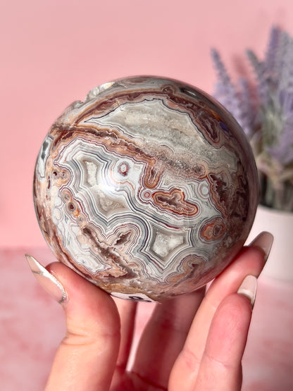 Crazy Lace Agate Sphere from Mexico
