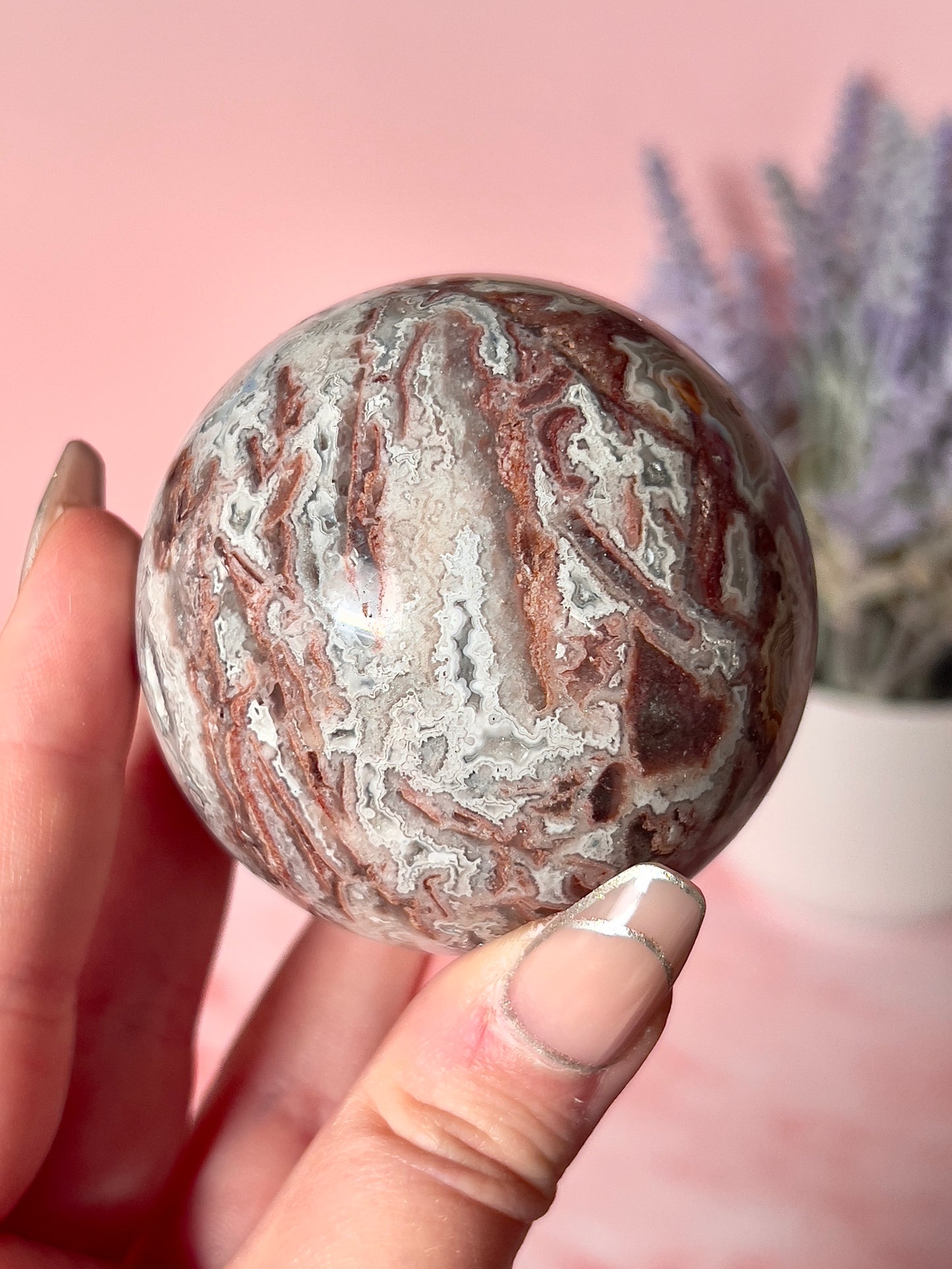 Crazy Lace Agate Sphere