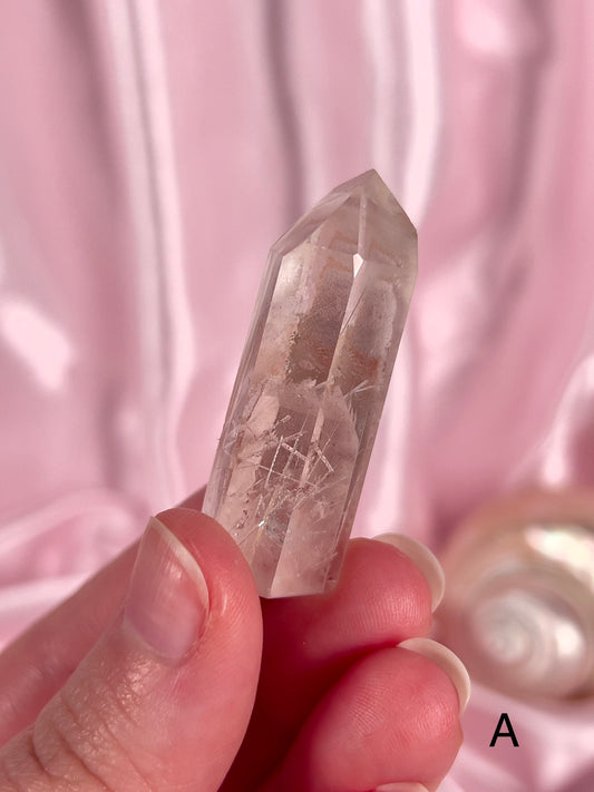 Mini Pink Lithium Quartz Tower