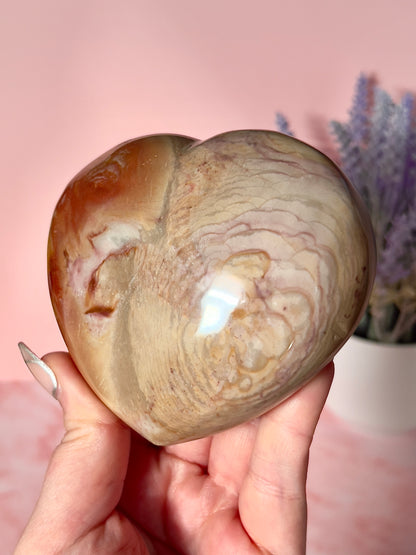Stunning Polychrome Jasper Puffy Heart
