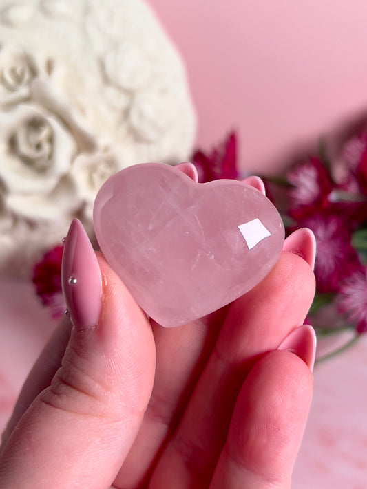 Mini Rose Quartz Heart