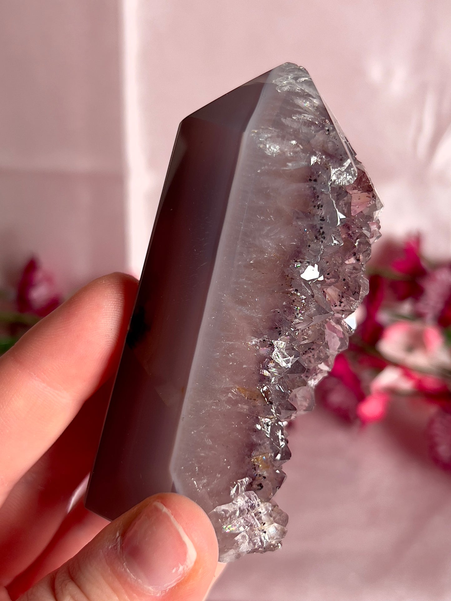 Amethyst Agate Tower from Brazil