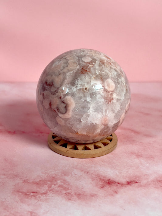 Wooden Sun Style Sphere Stand