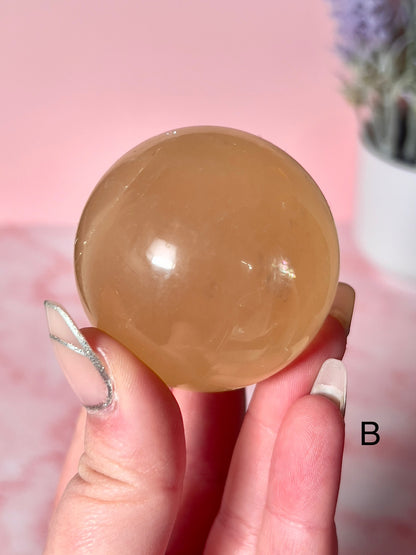 Juicy Honey Calcite Spheres - Choose Your Own