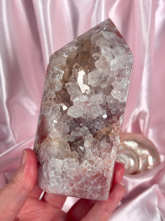 Statement Pink Amethyst Tower