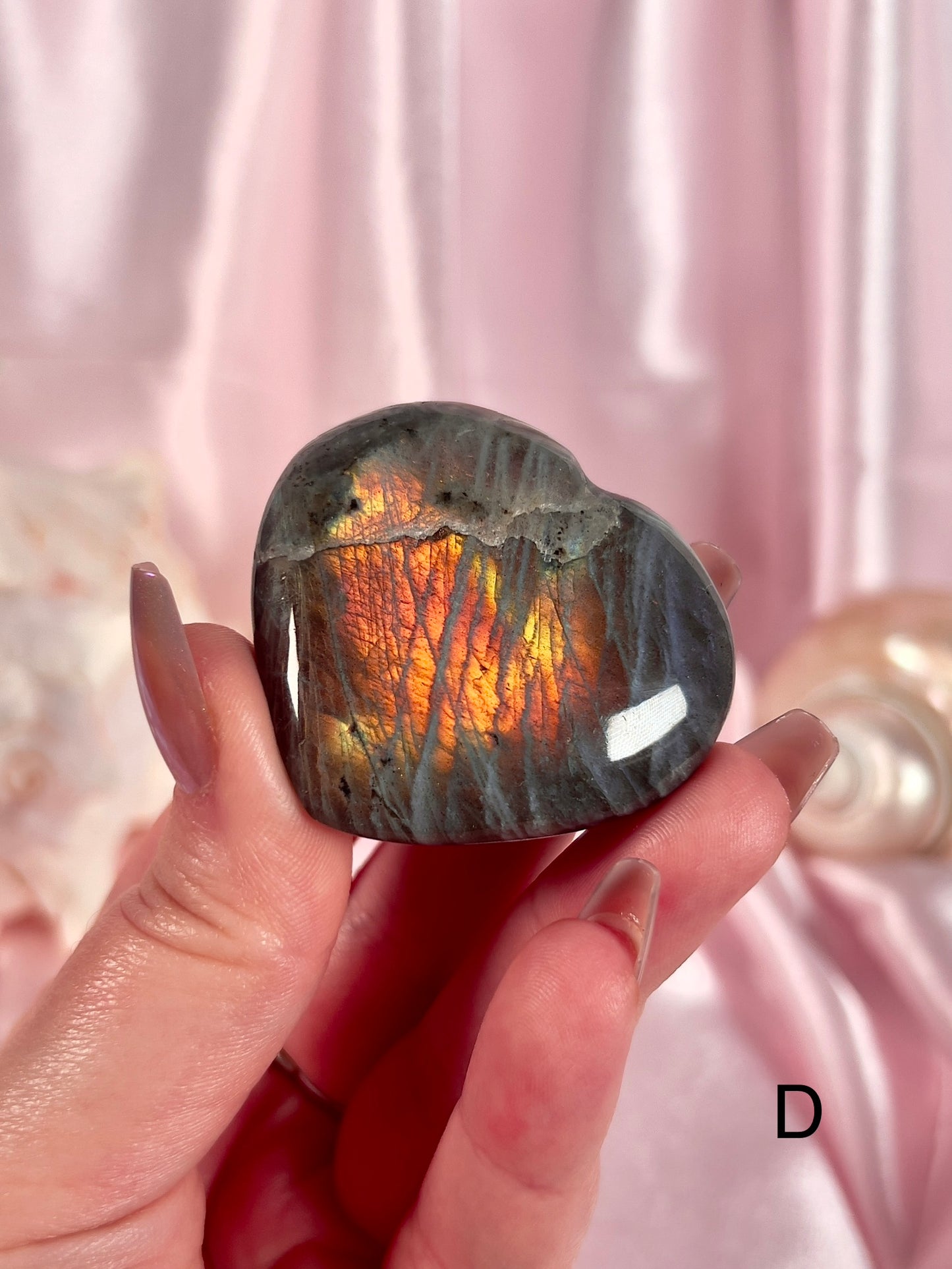 Sunset Labradorite Hearts - Choose Your Own