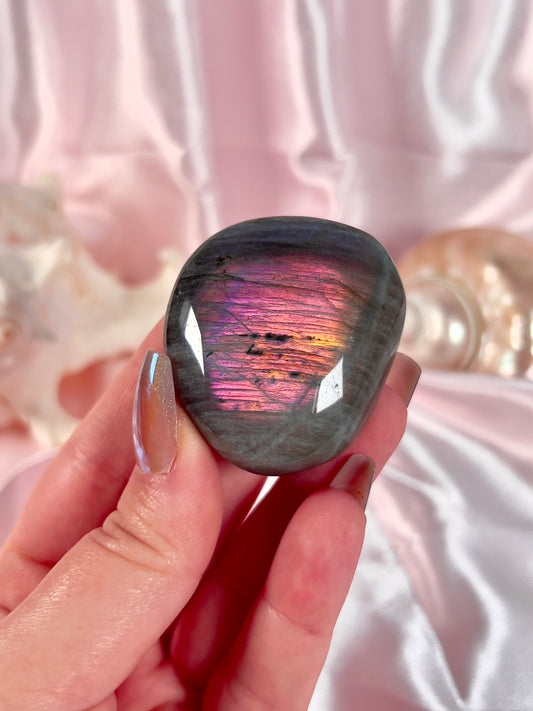 Sunset Labradorite Palm Stone