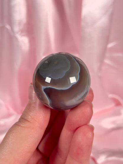 Mini Strawberry Swazi Agate Sphere
