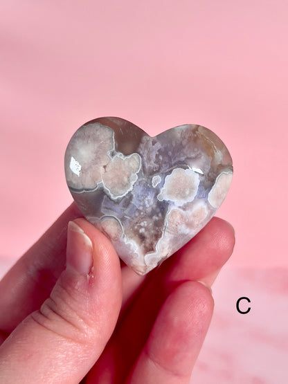 Small Pink Amethyst Hearts - Choose Your Own
