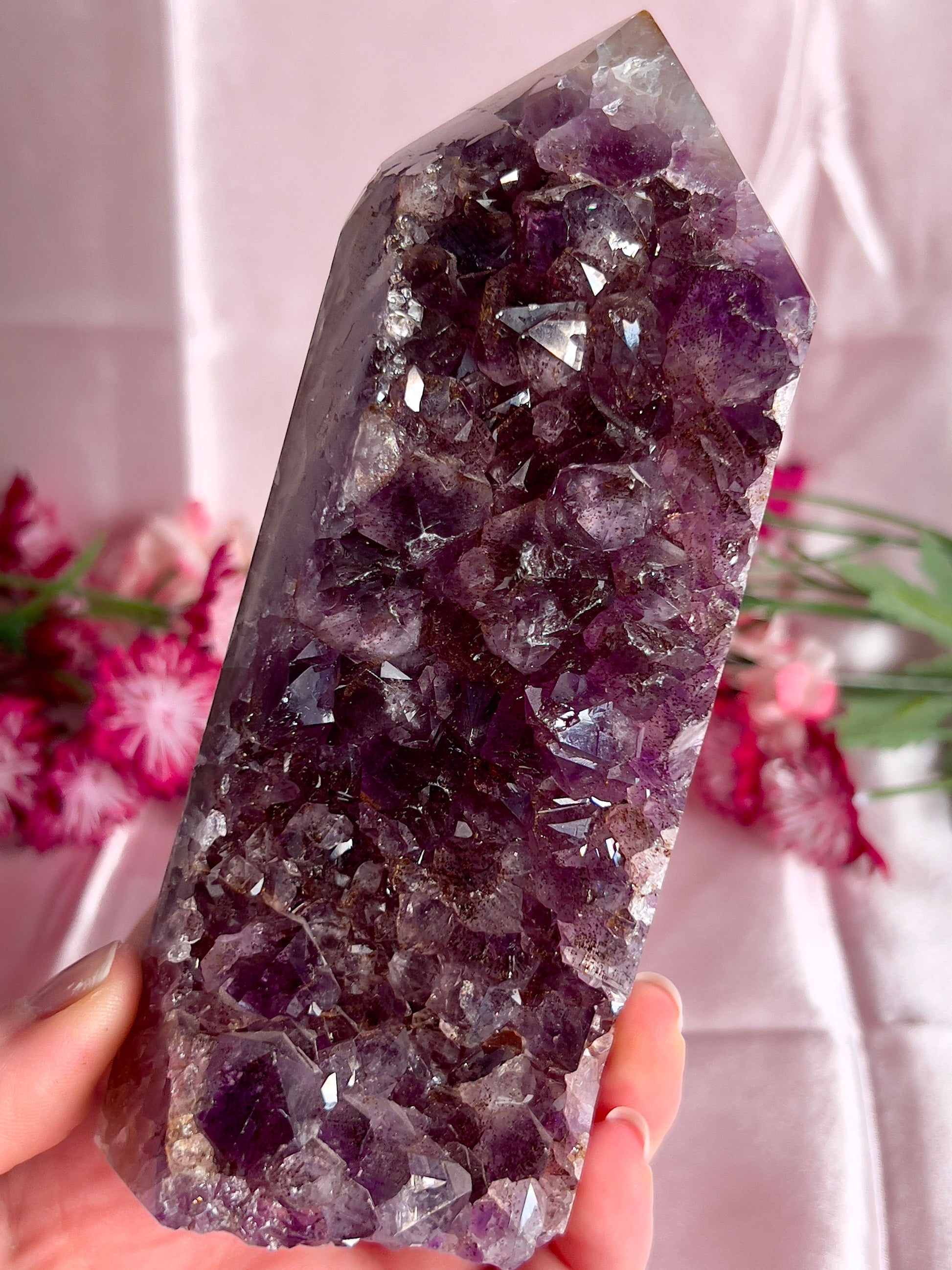 Large Dark Amethyst Tower from Brazil