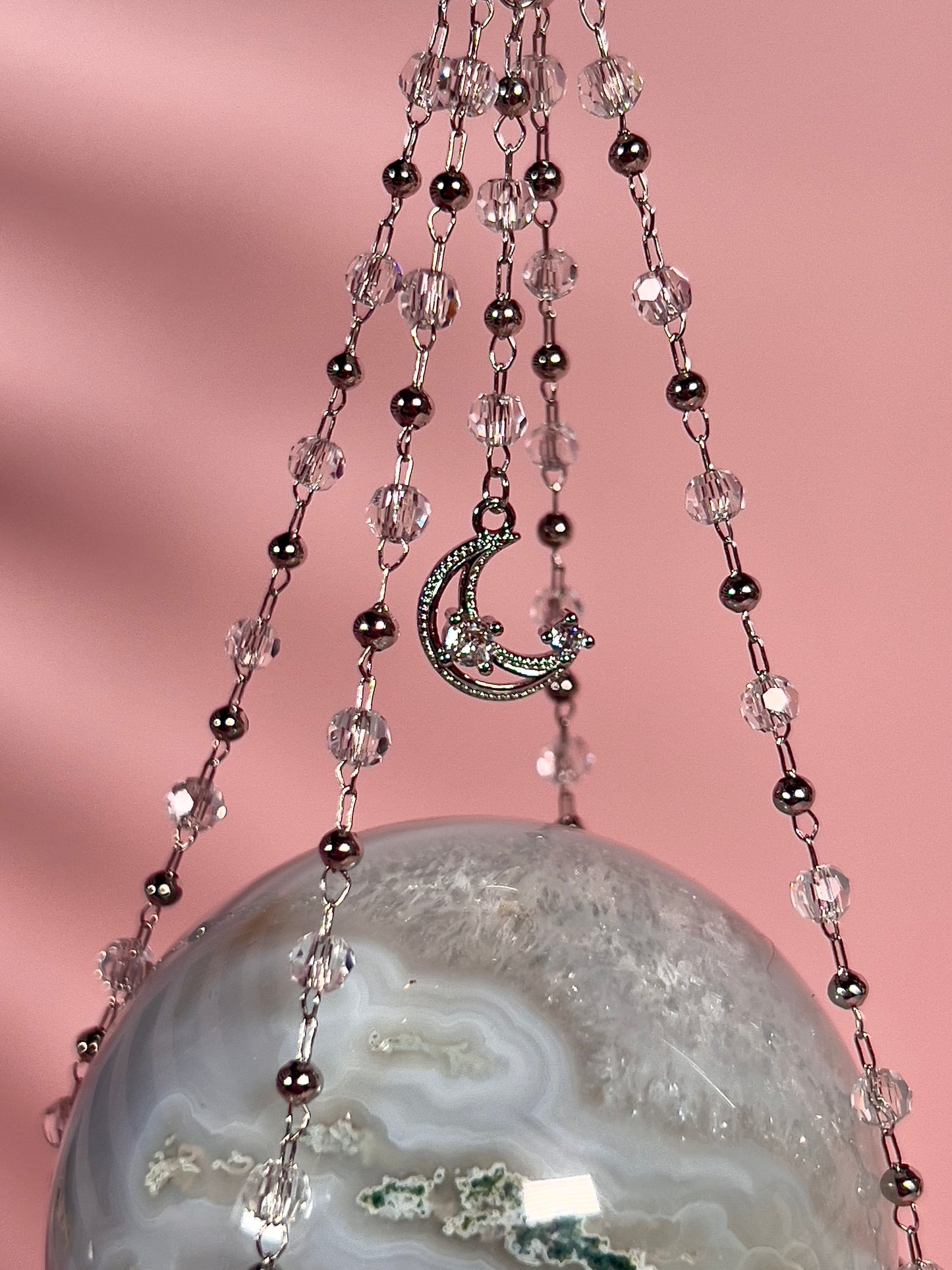 Hanging Sphere Stand - Gold or Silver