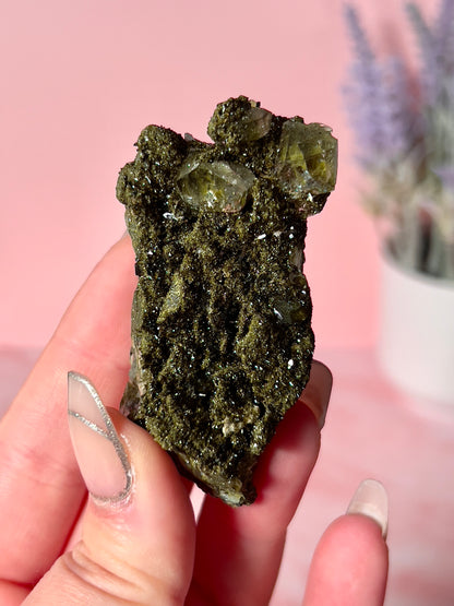 Epidote (Forest Quartz) Cluster