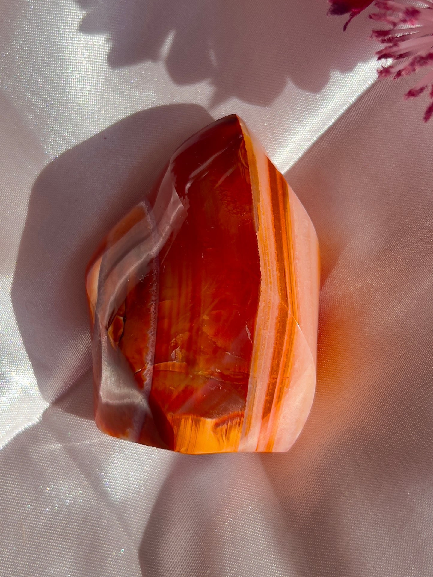 Pink Carnelian Flame