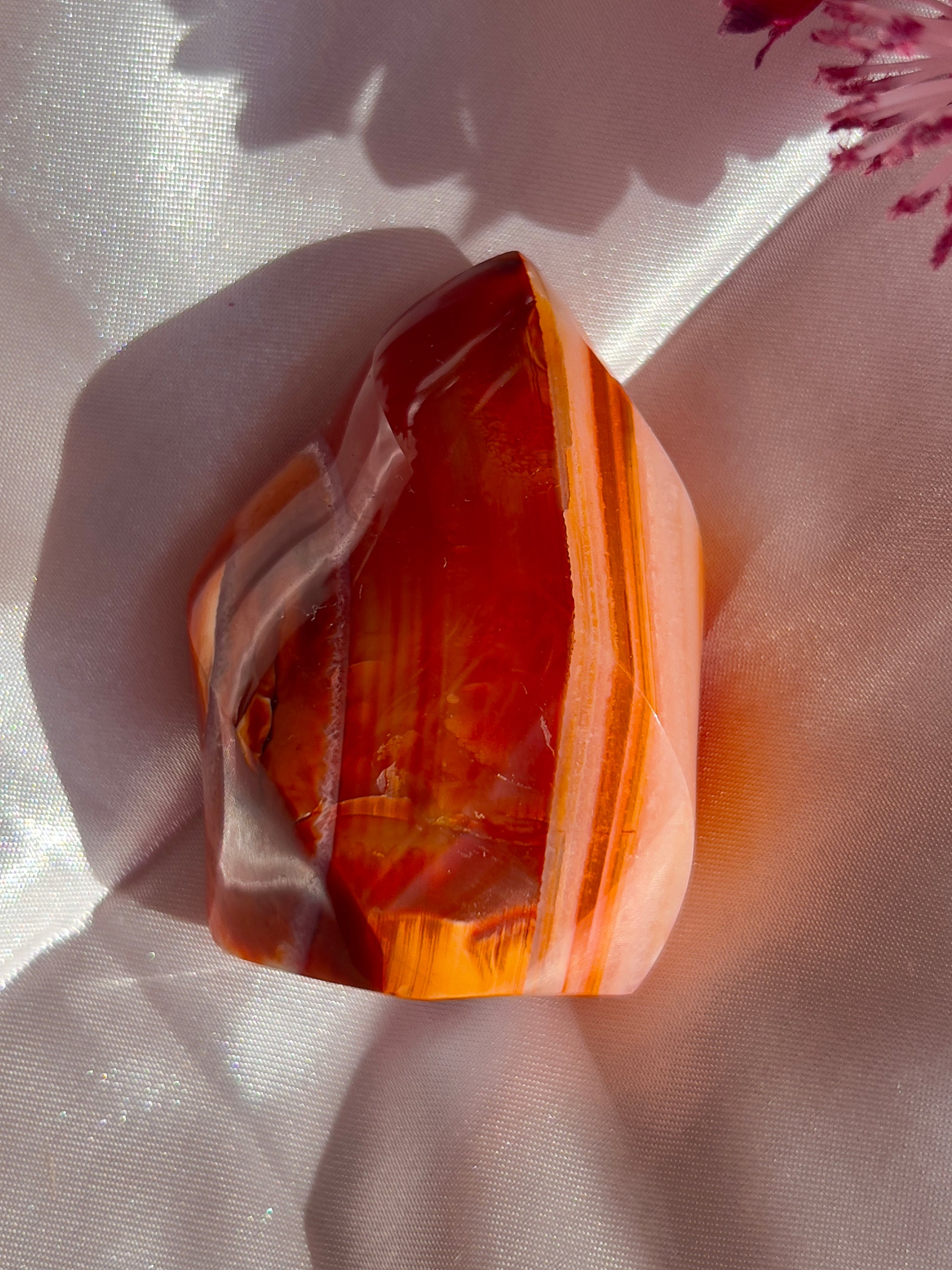 Pink Carnelian Flame
