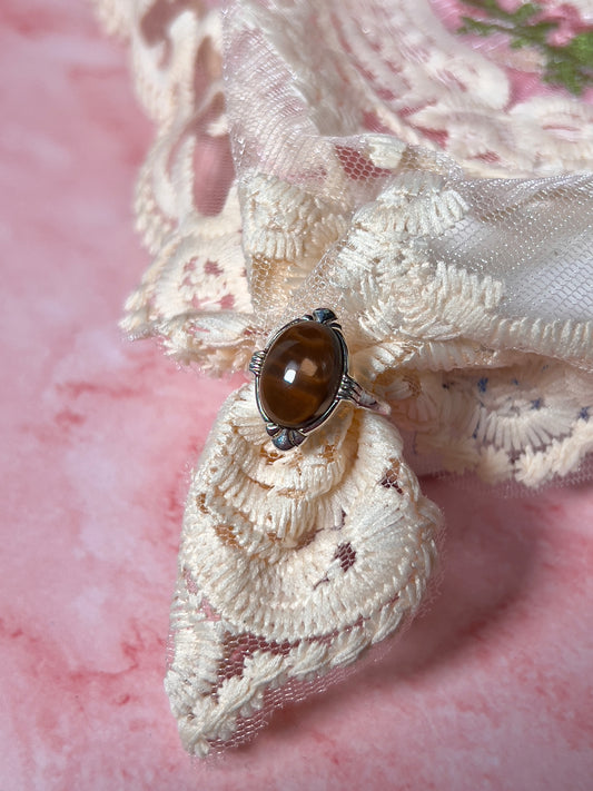 Smokey Quartz Ring Size 8