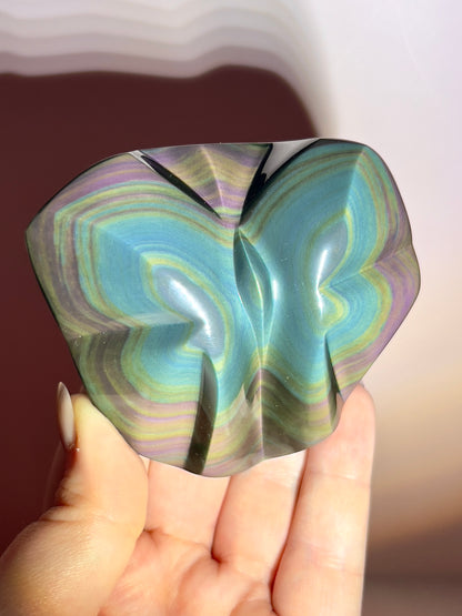 Rainbow Obsidian Butterfly