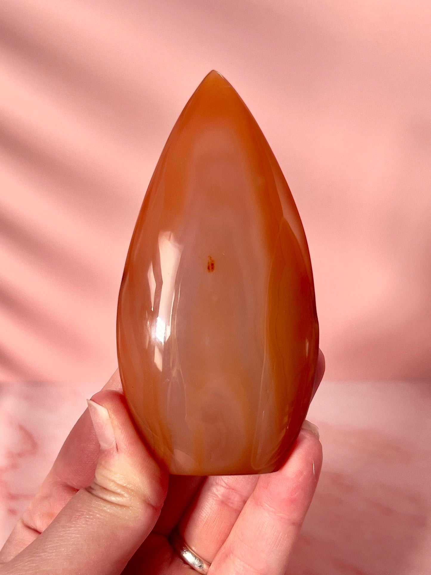 Carnelian Teardrop Flame (C)