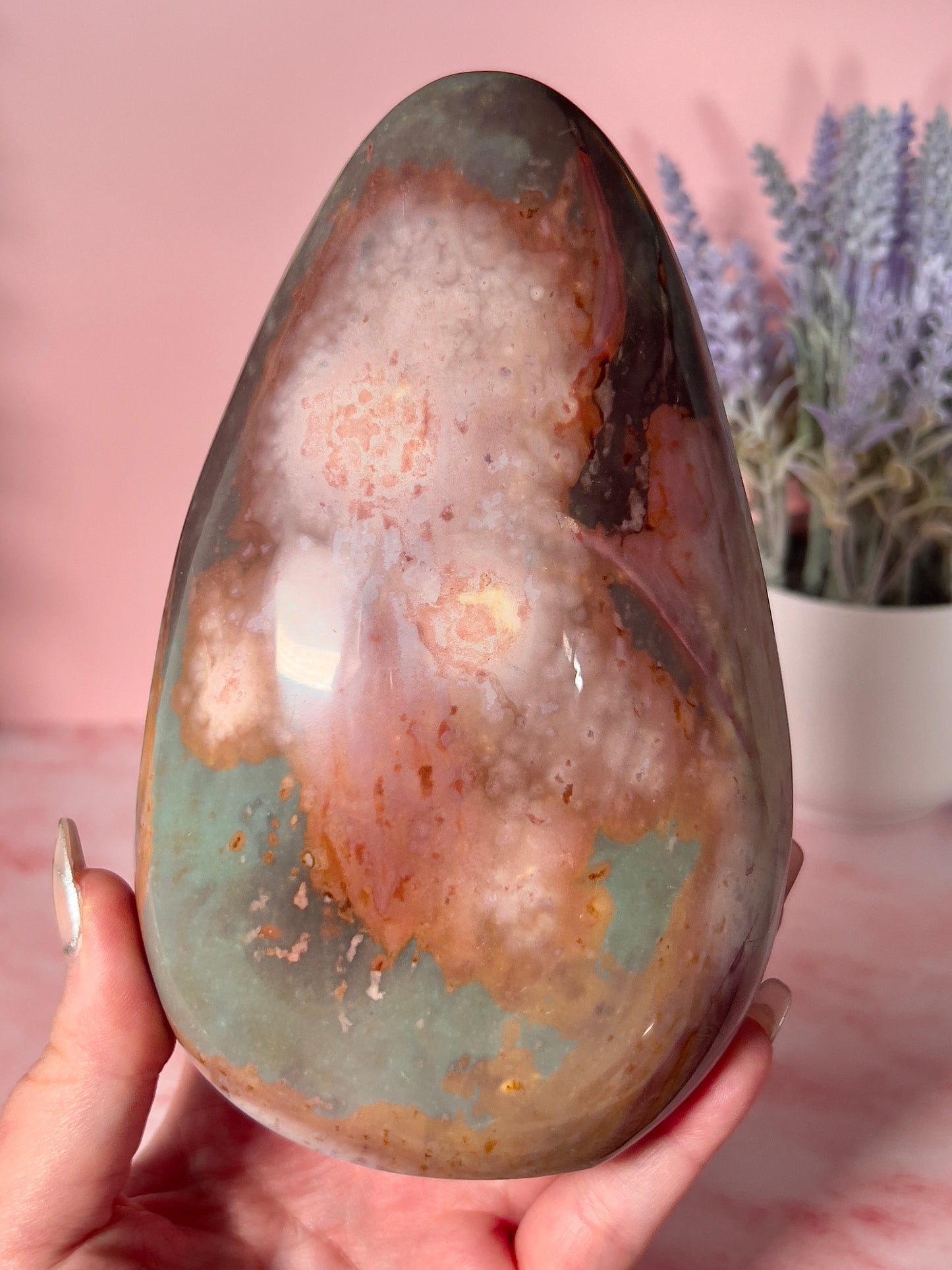 Gorgeous Pastel Polychrome Jasper Freeform
