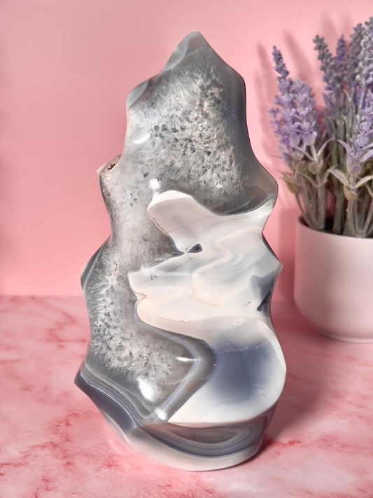 Stunning Orca Agate Statement Flame