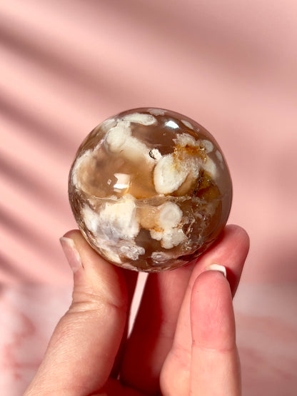 Imperfect Flower Agate Sphere