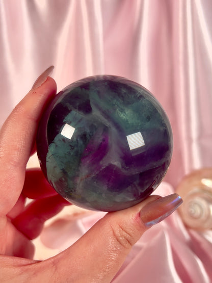 Gemmy Candy Fluorite Sphere with Rainbows