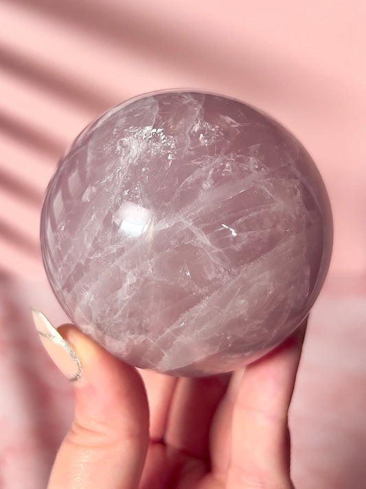 Lavender Rose Quartz Sphere “E”