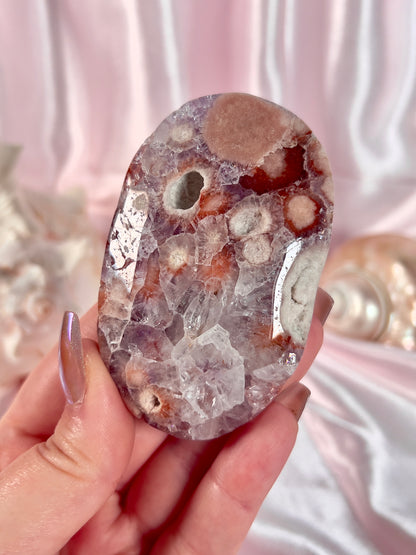Pink Amethyst Large Palm Stone