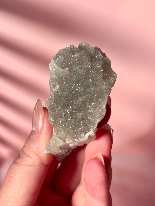 Green Sugar Amethyst Cluster