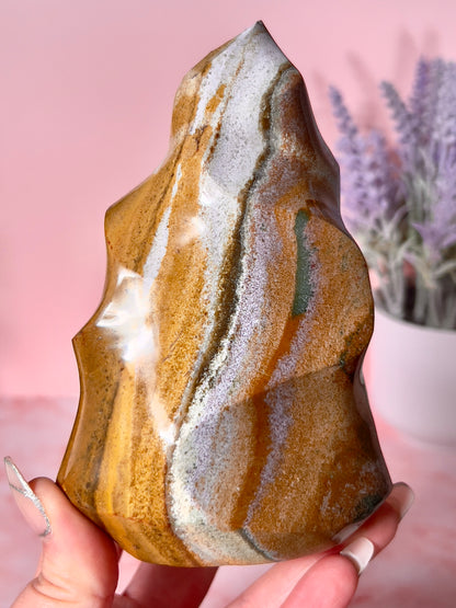 Imperfect Sea Jasper Flame