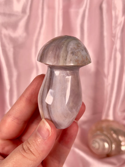 Neutral Pastel Sea Jasper Mushroom
