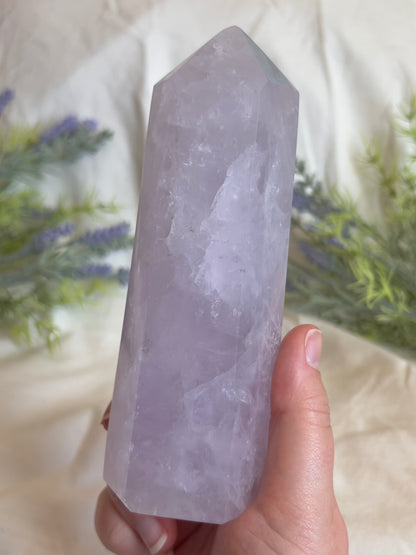 Lavender Rose Quartz Tower “C”