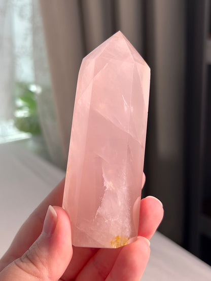 Jelly Rose Quartz Tower