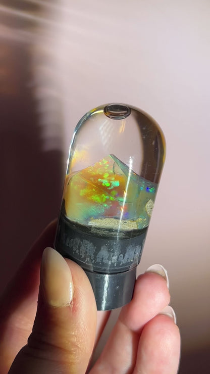 Ethiopian Water Opal in Display Case