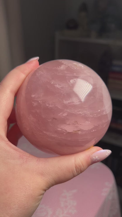 Rose Quartz Sphere “B”