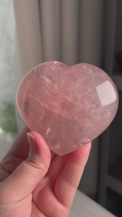 Juicy Star Rose Quartz Heart