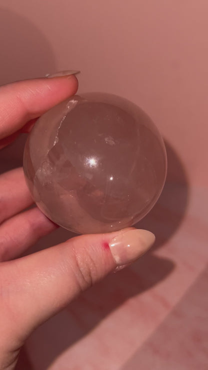 Jelly Star Rose Quartz Sphere “Q”