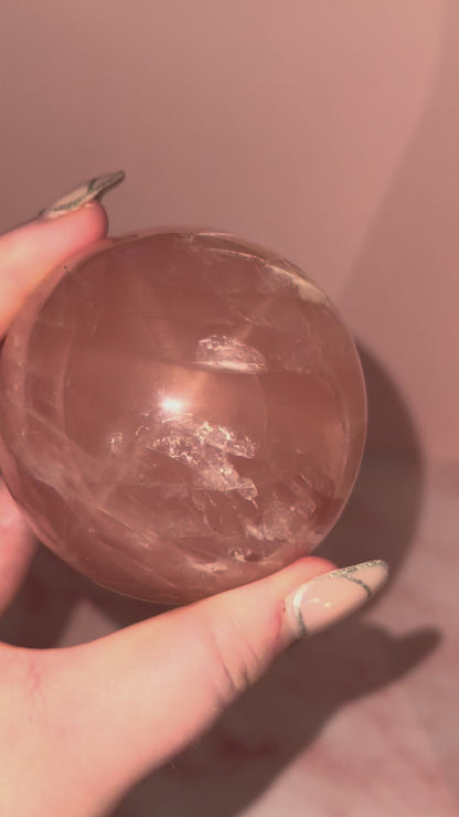 Rose Quartz Sphere “H”