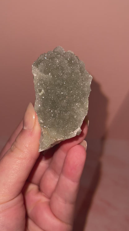 Green Sugar Amethyst Cluster