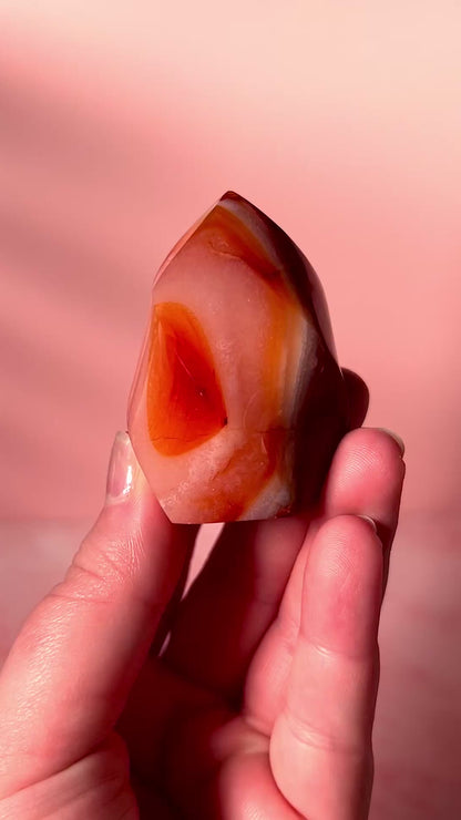 Pink Carnelian Flame
