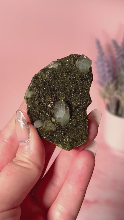 Epidote (Forest Quartz) Cluster