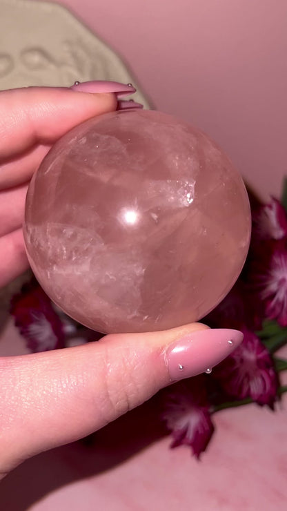 Star Rose Quartz Sphere “L”