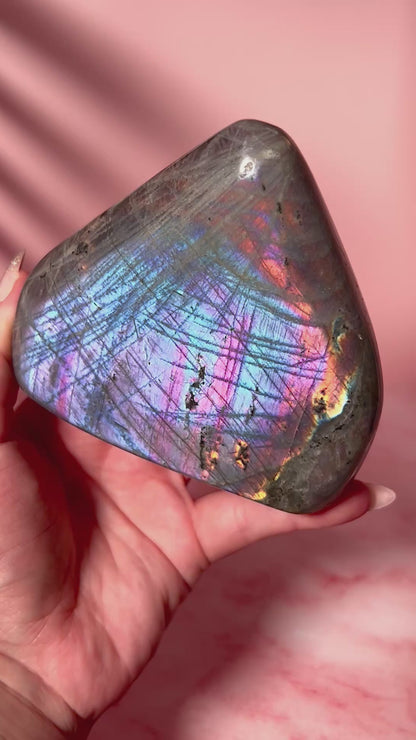 Triangle Labradorite Freeform